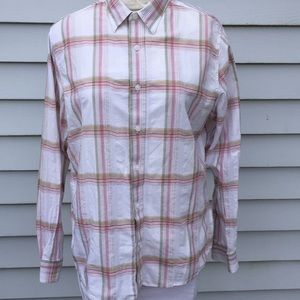 Timberland spring plaid button down.